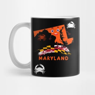 MARYLAND STATE AND FLAG DESIGN Mug